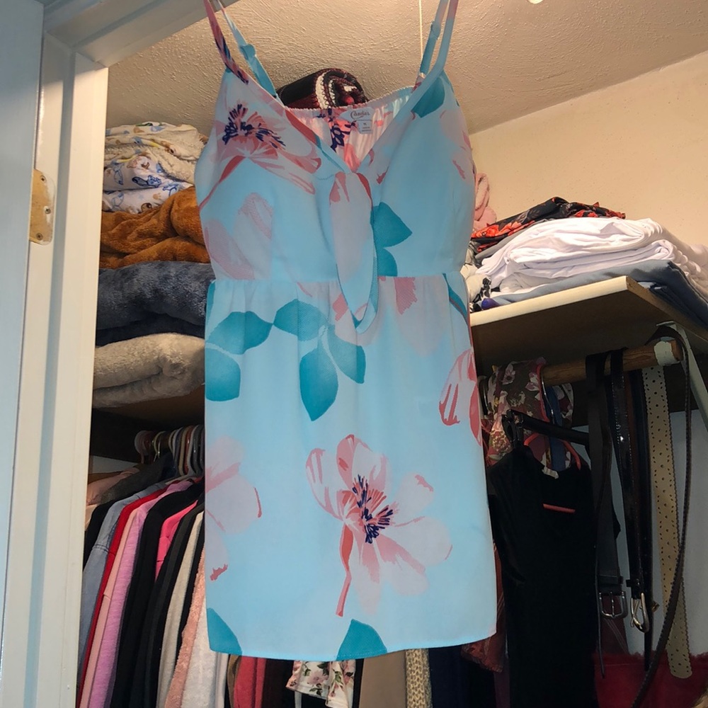 NWOT Candie’s floral tank top